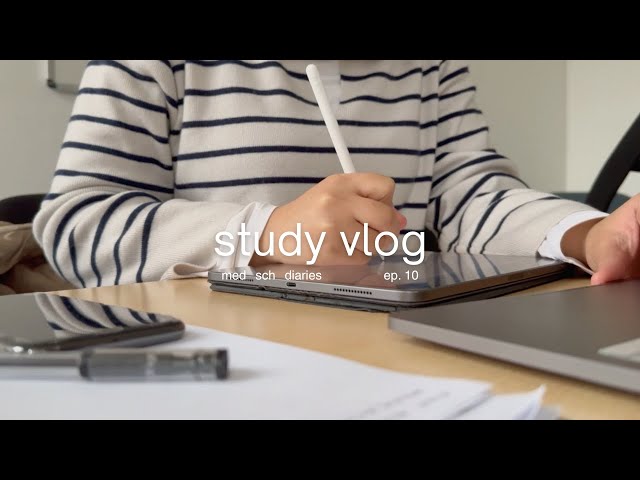 weekend study vlog | med sch diaries ep.10 ♡