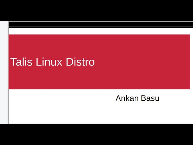 Talis Linux Distro - Built for Security and Privacy of End Users - Debian Based Distro
