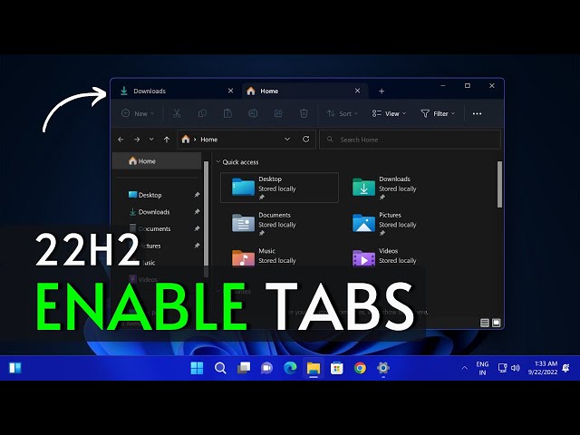 Windows 11 22H2 File Explorer Tabs (ENABLE) | Not Showing | Missing