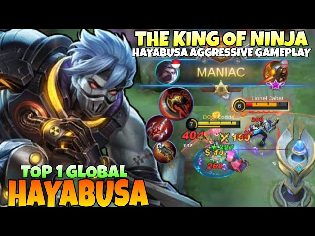 Hayabusa The King Of Ninja Aggressive Gameplay! Hayabusa After Revamp | Top 1 Global Hayabusa | MLBB