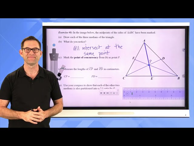 N-Gen Math Geometry.Unit 7.Lesson 10.The Medians of a Triangle