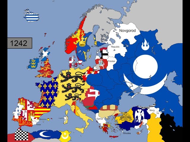 Europe: Timeline of National Flags: Part 8