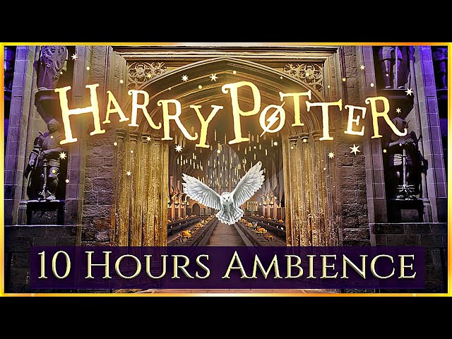 10 Hours ⚡ HARRY POTTER ASMR Ambience ⋄ Hogwarts, The burrow, Privet drive & More ✨ Relax & Study  📚