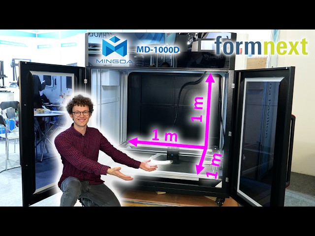 MINGDA's giant 1000x1000x1000 mm 3D Printer at Formnext 2023 #AD