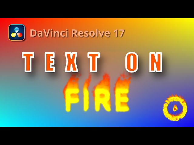 Create Fire Effect using Fusion Particle System in DaVinci Resolve 17