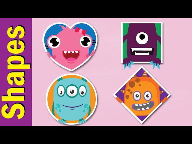 Circle, Diamond, Square, Heart Song | Shapes in for Kids in English | Fun Kids English