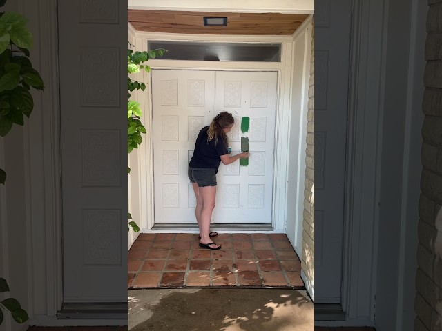 Help me pick a green paint for my front door! 💚🍊 #paint #frontdoor #frontdoor