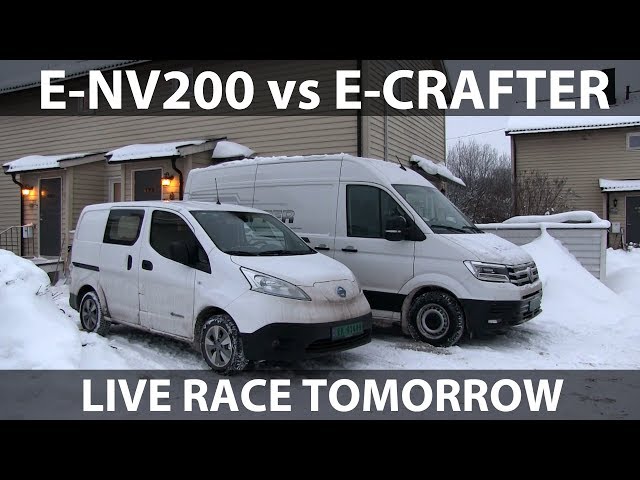 Race between e-NV200 and e-Crafter tomorrow