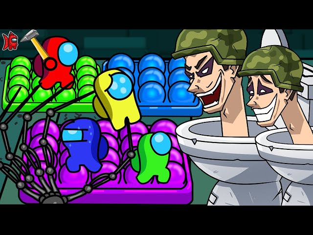 Among Us vs Skibidi Toilet| Popit Dance Animated Gameplay