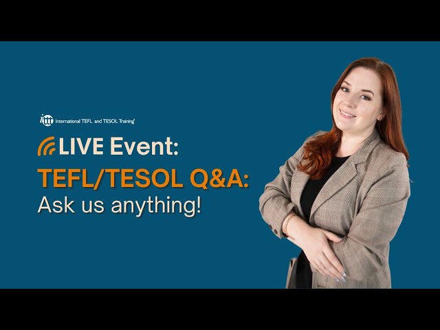 Welcome 2024: Live TEFL/TESOL Q&A with Linda