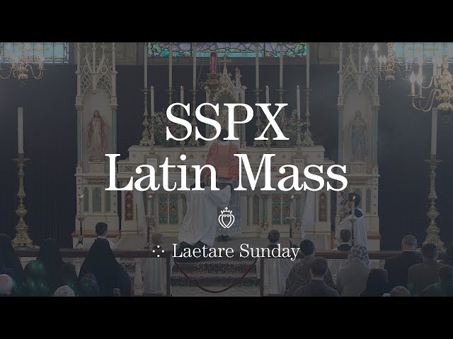 SSPX Latin Mass - 2019 - Laetare Sunday in St. Marys, KS