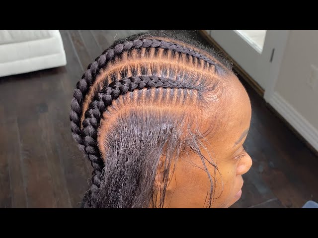 How I get STRAIGHT | PROPORTIONAL PARTS | with Straight Back Braids