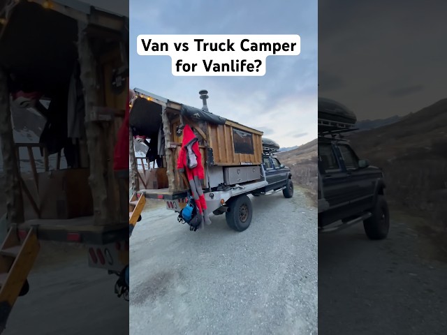 Van vs Truck Camper for Vanlife … WHICH IS BETTER?  #vanlife #truckcamper #battle