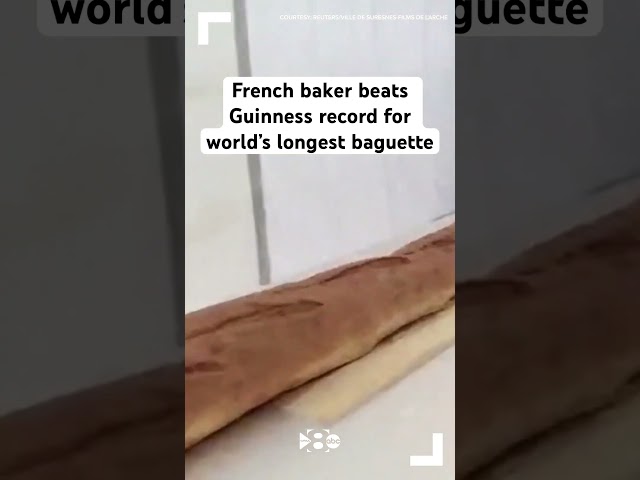 French baker beats Guinness record for world’s longest baguette