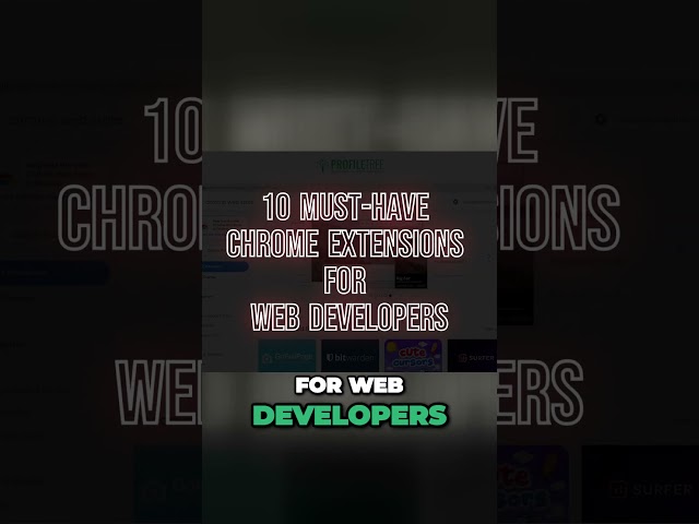Supercharge Your Web Development with These Chrome Extensions  | Chrome Extensions | #Shorts