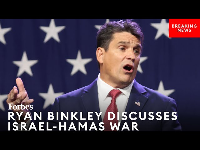 'We're Commanded To Pray For Israel': 2024 Candidate Pastor Ryan Binkley Discusses Israel-Hamas War