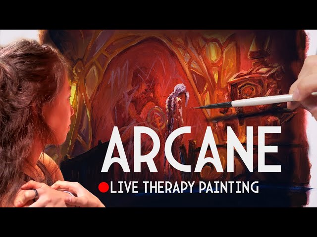 🎨 Arcane Art Therapy! Live Oil Painting of Jinx
