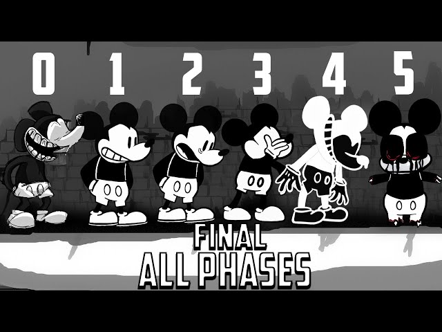 Mickey Mouse NEW ALL PHASES (0-5  PHASES) The Final Friday Night Funkin'