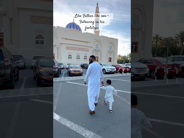 Eid Mubarak..!!❤️😎 #eidmubarak #oman #muscat #son #father