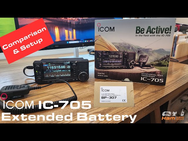 ICOM IC 705 Extended Battery Upgrade