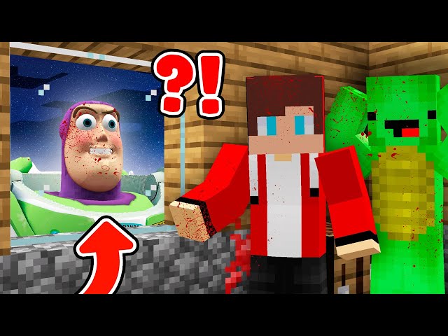 Scary BUZZ LIGHTYEAR.EXE is wanted by JJ and Mikey in minecraft! Challenge from Maizen!