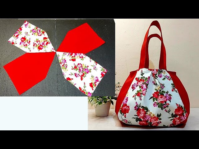 How to Make a Tote Handbag That is Unbelievably Very Easy to Sew 💜 Great Sewing Tutorial #diybag