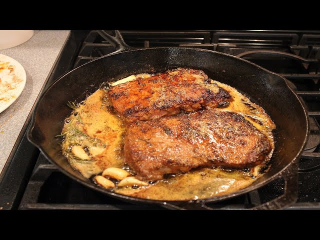 New York Strip Steak Recipe - Cast Iron Method