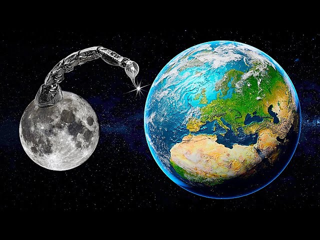 La cola de la Luna golpea la Tierra cada mes