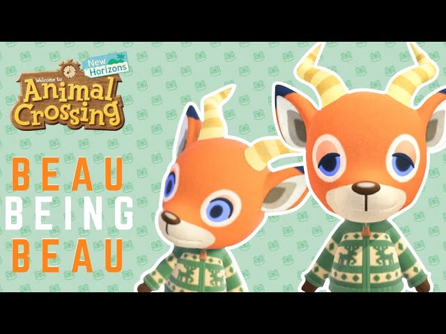 Beau being Beau - Animal Crossing New Horizons