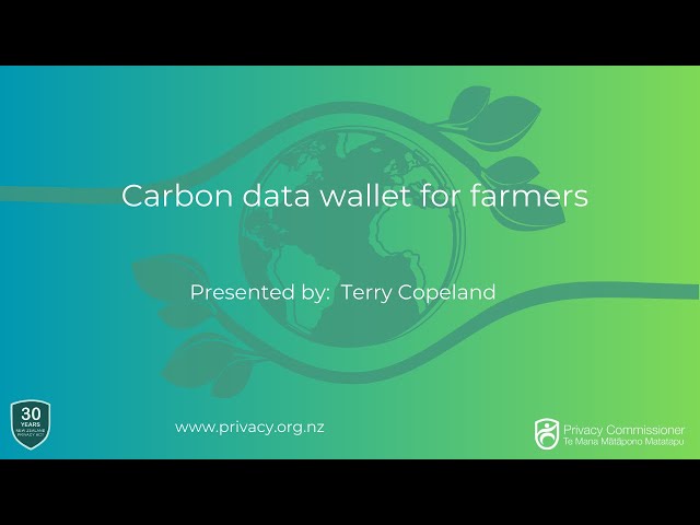 Carbon data wallet for farmers