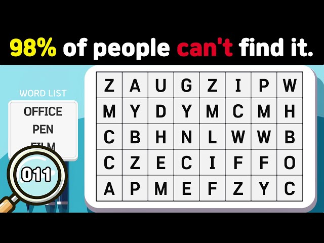 98% of people can`t find it | Find the Hidden Word | Word Search | Scrambled Word Game