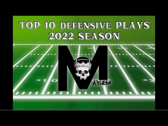 Mayhem’s Top 10 Defensive Plays 2022