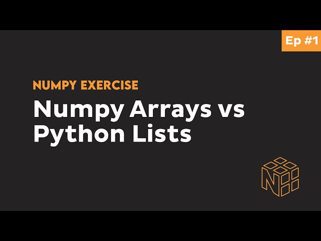 NumPy Array vs List in Python - Beginner Python NumPy Exercises #1 (interactive python notebook)