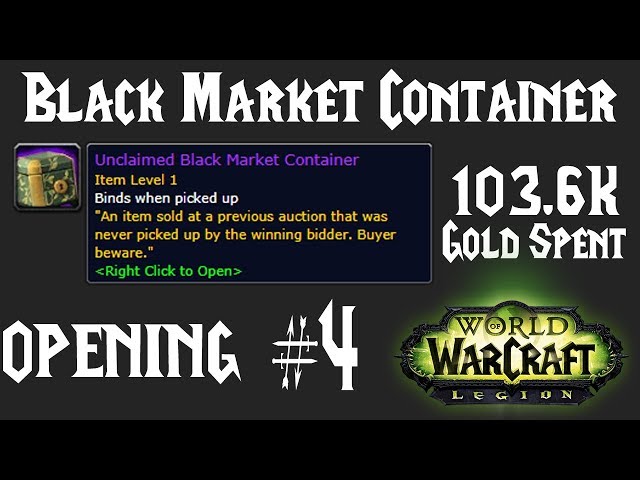 Unclaimed Black Market Container #4