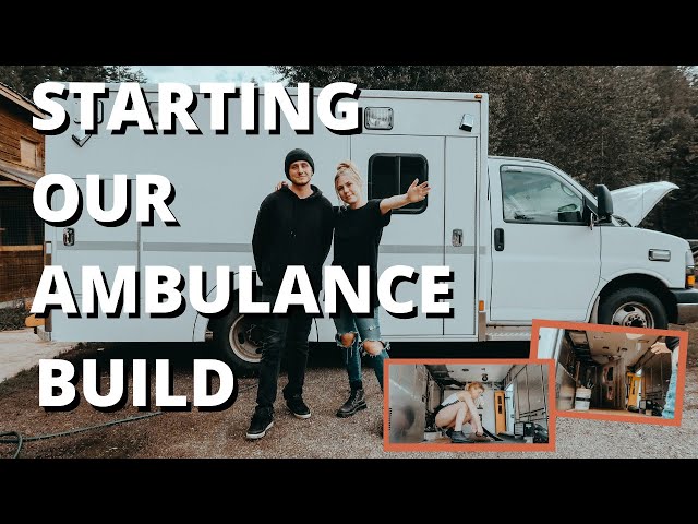STARTING OUR VAN LIFE JOURNEY (eps 1) Gutting the Camper | First Steps for our Ambulance Conversion