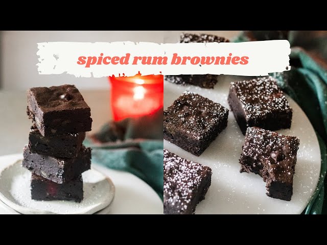 Easy Brownies Recipe with Spiced Coffee and Rum | Desserts Recipe