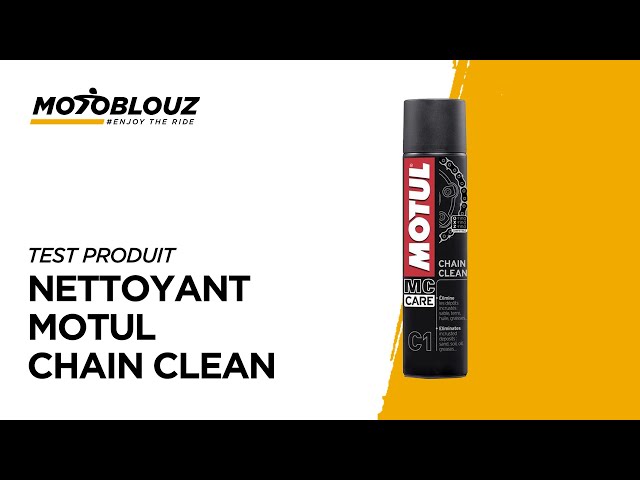 François, client Motoblouz, présente le NETTOYANT MOTUL CHAIN CLEAN 400ML