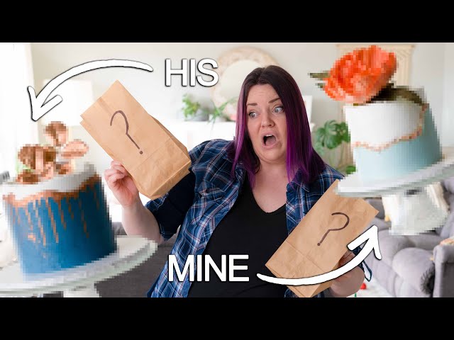 Can My Fiancé Decorate a CAKE Better Than ME? | Mystery Cake-off!
