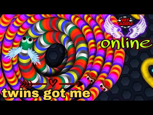 Twins Got Me 🤩 Best Moments Montage Slither.io Pro Gameplay | VAYCANINA