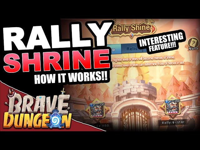 What is the Rally Shrine?- Brave Dungeon: Roguelite IDLE RPG