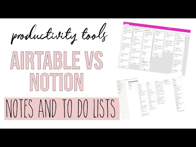 AirTable vs Notion - My Favorite To Do List Apps for Content Creation Organization #shorts
