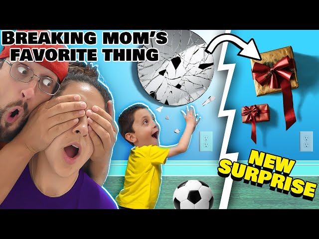 Breaking Mom's Things & Replacing them with SURPRISE! (FV Family)
