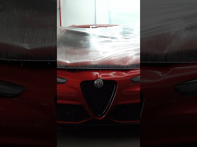 RMA PPF installation on this Alfa Romeo Giulia #ppf #paintprotectionfilm #alfaromeo #giulia