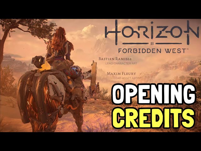 Horizon Forbidden West Opening Credits (4K PS5)