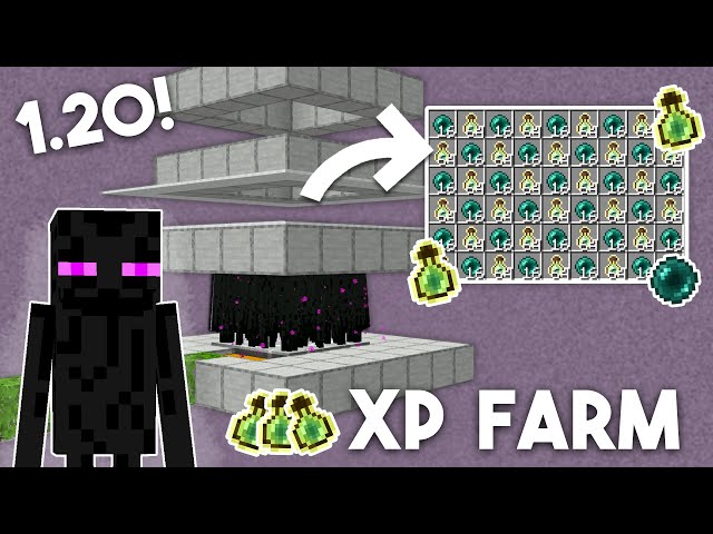BEST ENDERMAN XP Farm In Minecraft Bedrock 1.20! (MCPE/Xbox/PS4/Nintendo Switch/Windows10)