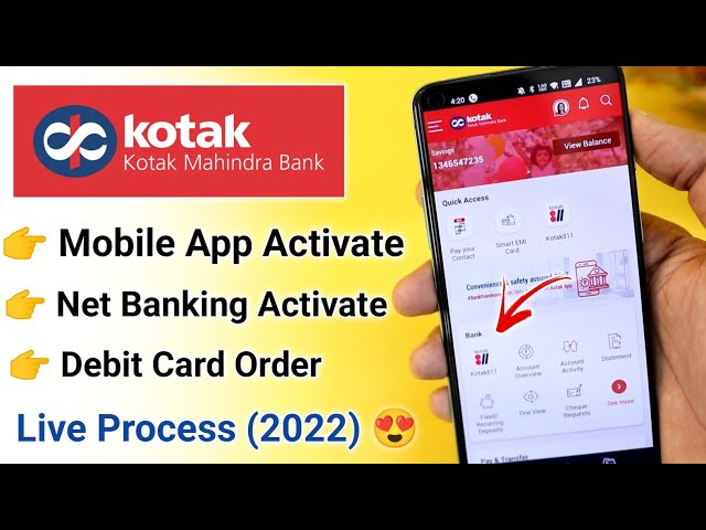 How to Activate Kotak 811 Mobile Banking 2023 | Kotak Mobile Banking Activate kaise kare 2023 Latest