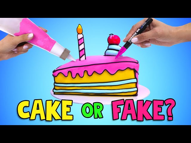 Fake or real? Making a cake that looks like a cartoon🍰