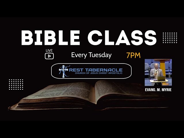 Tuesday Bible Study -  February 20th, 2024