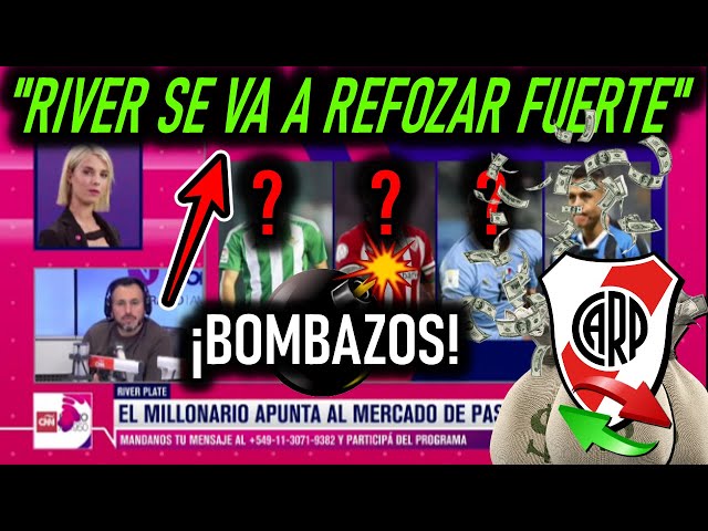 "El Millonario SE VA A REFORZAR MUY FUERTE quiere Ganar la Copa Libertadores" Mercado de Pases River