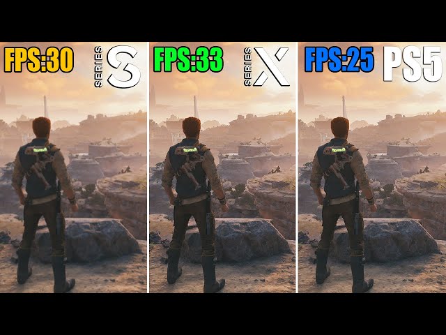 Star Wars Jedi: Survivor Xbox Series S vs. Series X vs. PS5 Comparison | Loading, Graphics, FPS